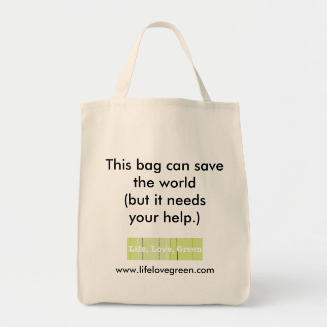 Bolsa Tote Este saco pode salvar o mundo… (Frente)
