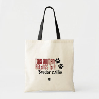 Bolsa Tote Este ser humano pertence a border collie