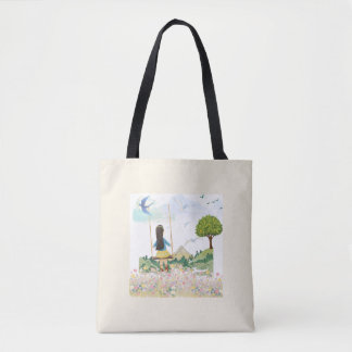Bolsa Tote Estética com Impressão Total - Menina n