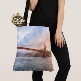Bolsa Tote Estética da Costa Oeste Ponte Golden Gate Presente