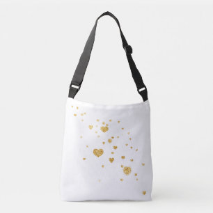 Bolsa Tote Estética de Luxo com Coração de Brilho