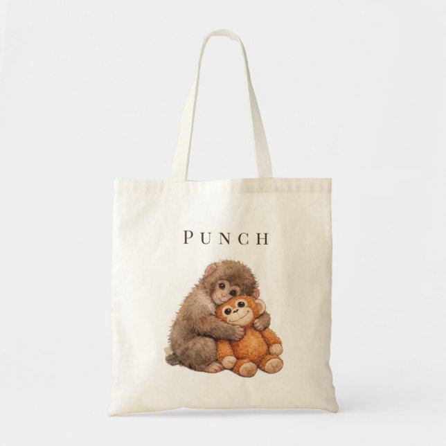 Bolsa Tote Estética de Macaco  (Frente)