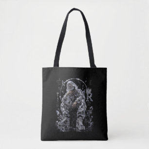 Bolsa Tote Estética de Rua Diamante Mentalidade de Rei