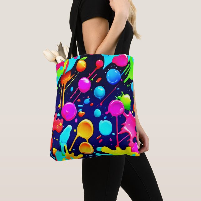Bolsa Tote Estética de tinta nova (Close Up)