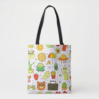 Bolsa Tote Estética Encantadora de Padrões Bonitos Todos os d
