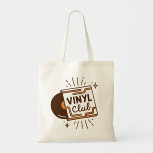 Bolsa Tote Estética para amantes de música analógica em vinil