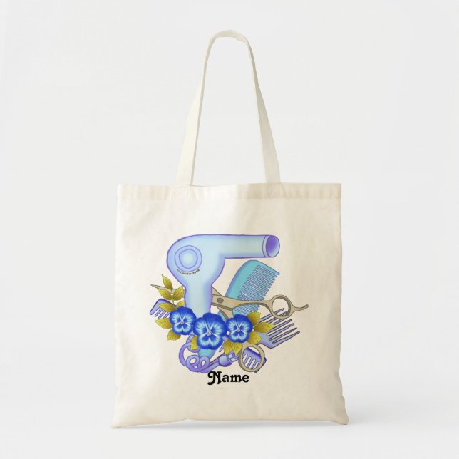 Bolsa Tote Esteticista Blue Pansy (Frente)