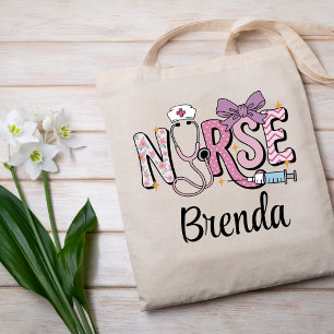 Bolsa Tote Estetoscópio de Arco de Enfermeiro Personalizado