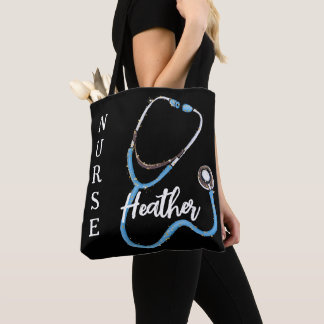Bolsa Tote Estetoscópio de Enfermeira Personalizado Minimalis