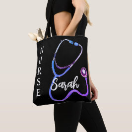 Bolsa Tote Estetoscópio de Enfermeira Personalizado Minimalis