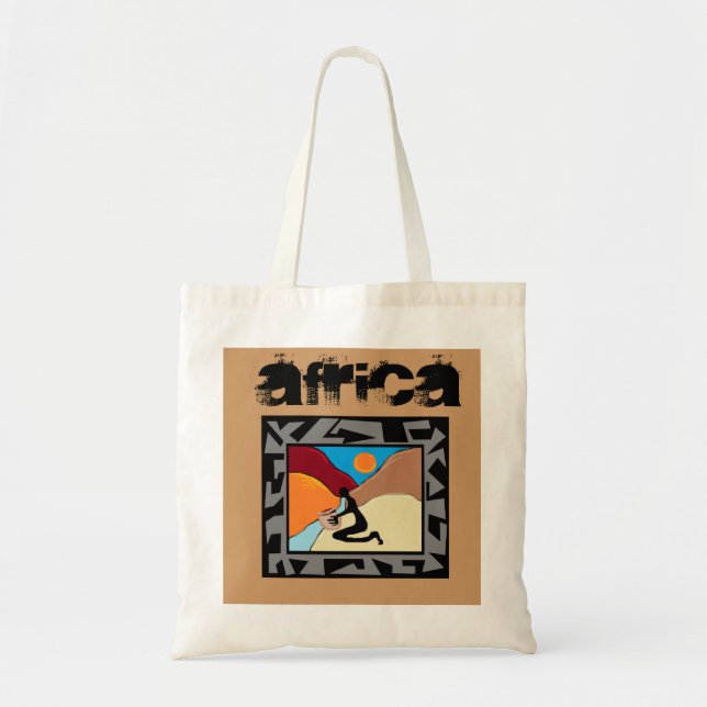 Bolsa Tote Estilo africano (Frente)