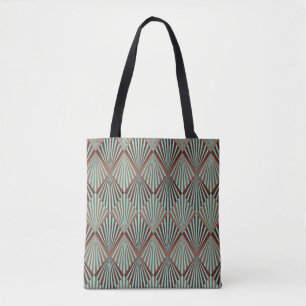 Bolsa Tote Estilo Art Déco, textura contínua.