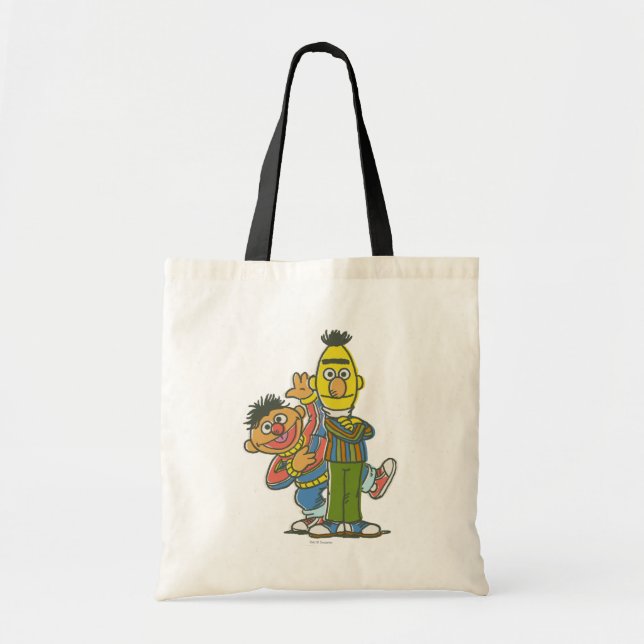 Bolsa Tote Estilo clássico Bert e Ernie (Frente)