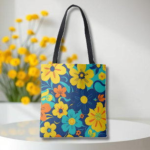 Bolsa Tote Estilo Colorido Rush Blooms-Dopamina