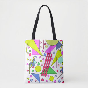 Bolsa Tote Estilo da Imagem Retroativa dos anos 80 e 90