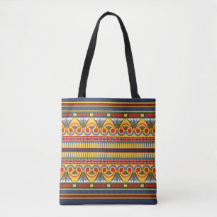 Bolsa Tote Estilo de Arte Antiquada - Padrão Egípcio