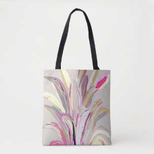 Bolsa Tote Estilo de Arte de Vetor Vegetal Tropical abstrato