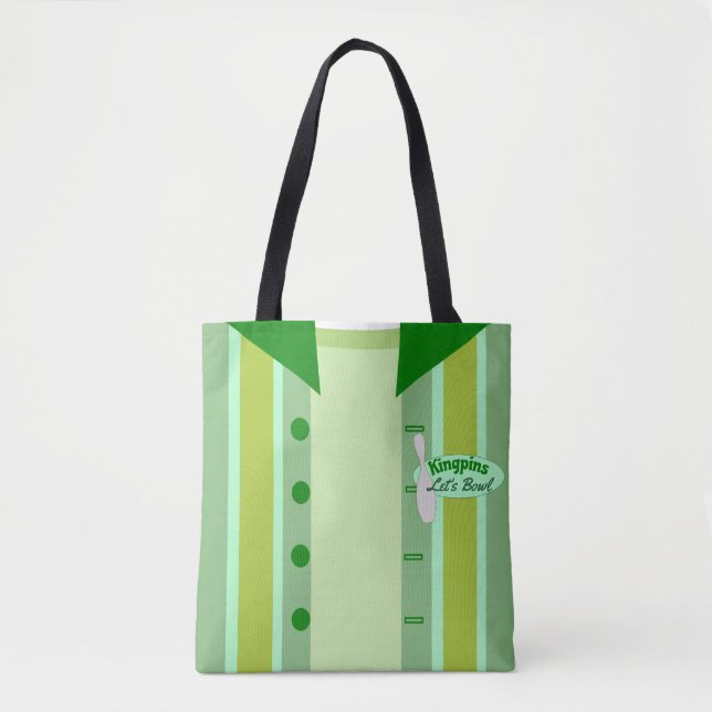 Bolsa Tote Estilo de Bowlers Vintage Personalizado (Frente)
