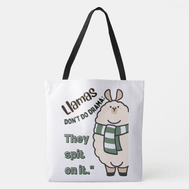BOLSA TOTE ESTILO DE CITAÇÃO LLAMA (Frente)
