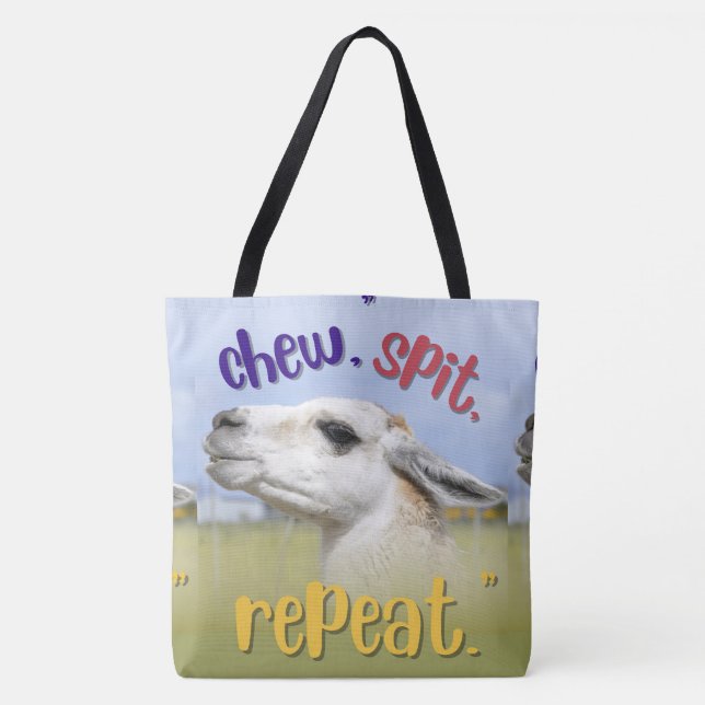BOLSA TOTE ESTILO DE CITAÇÃO LLAMA (Frente)