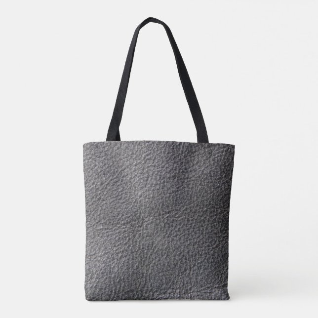 Bolsa Tote Estilo de couro, obscuridade - impressão de couro (Verso)