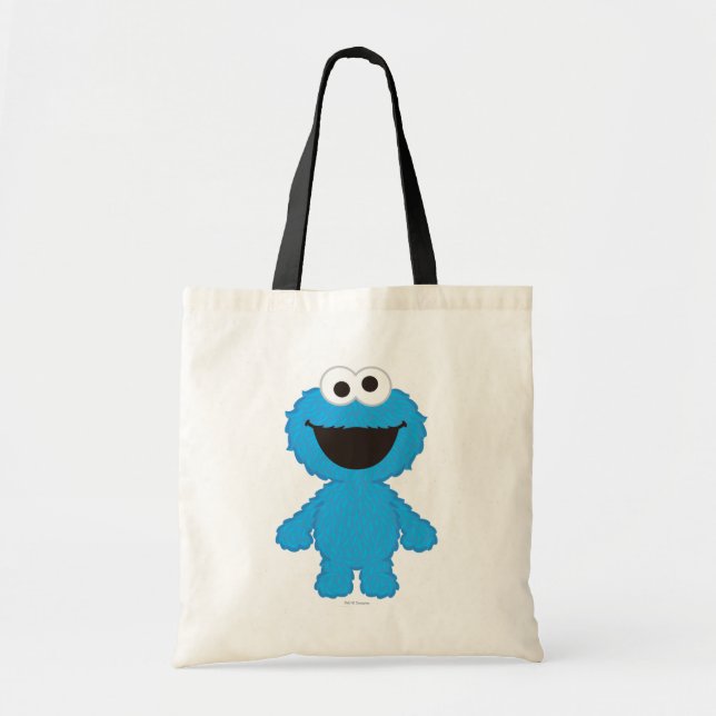 Bolsa Tote Estilo de Lã Monstro de Cookies (Frente)