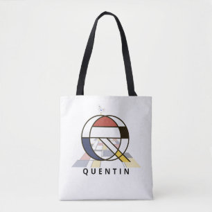Bolsa Tote Estilo de Neoplasticismo Encantador Monograma. Let