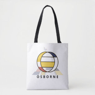 Bolsa Tote Estilo de Neoplasticismo Encantador Monograma. Let