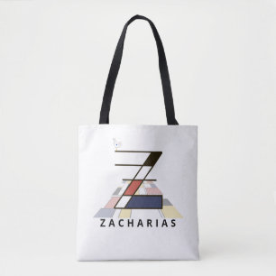 Bolsa Tote Estilo de Neoplasticismo Encantador Monograma. Let