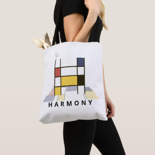 Bolsa Tote Estilo de Neoplasticismo Encantador Monograma. Let