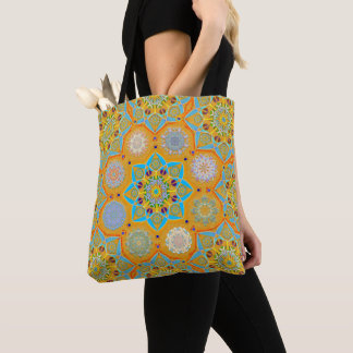 Bolsa Tote Estilo de tangerina mórbida arabesca octo-brilhant