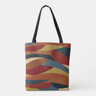 Bolsa Tote Estilo de Vidro Geométrico Opaco Abstrato