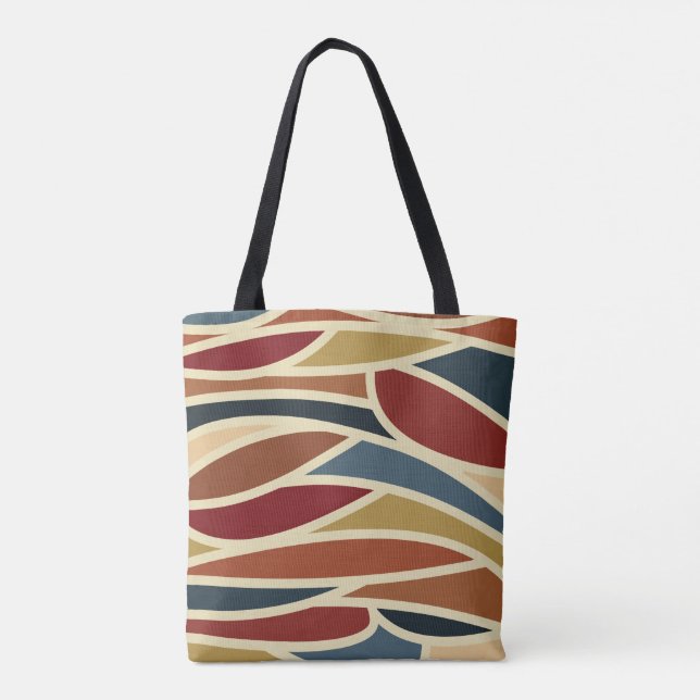 Bolsa Tote Estilo de Vidro Geométrico Opaco Design (Verso)