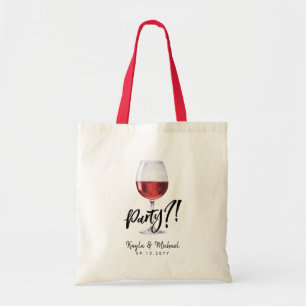 Bolsa Tote Estilo de Vinho Vermelho Saco de Celebração de O