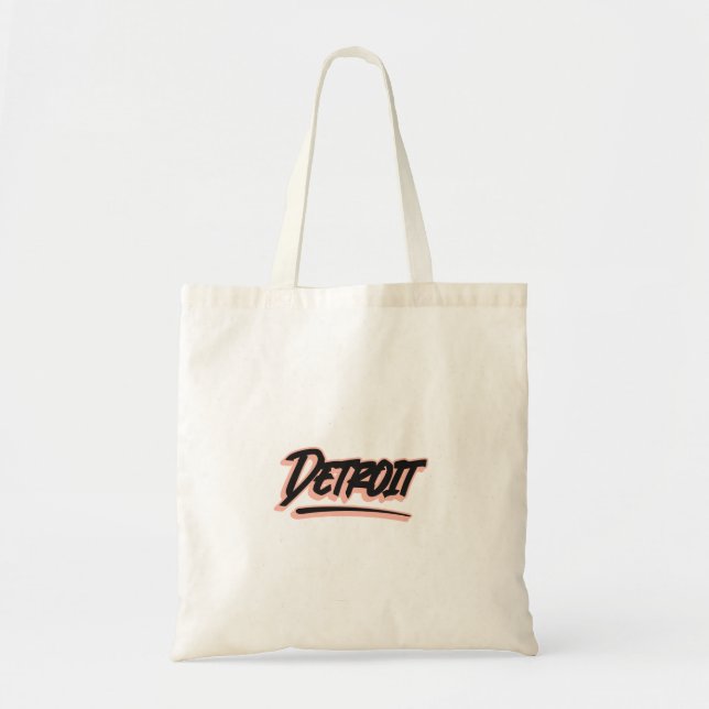 Bolsa Tote Estilo do Grafite Detroit (Frente)
