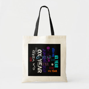 Bolsa Tote Estilo do grafite Repetindo Ano Ox 2021 BTB