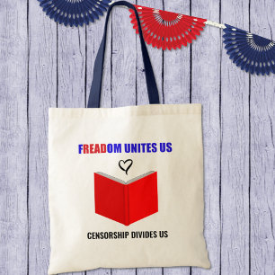Bolsa Tote Estilo do logotipo de proibição anti-livros