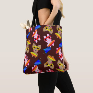Bolsa Tote Estilo Kawaii bonito no Japão Rabbit doce com rapo