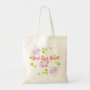 Bolsa Tote Estilo Kawaii Sakura Cereja Flor