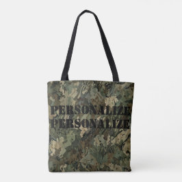 Bolsa Tote Estilo Máscara das Forças Armadas Militares - Pret