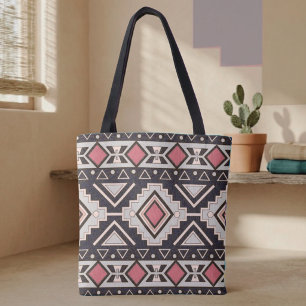Bolsa Tote Estilo Moderno do Sudoeste com Diamantes
