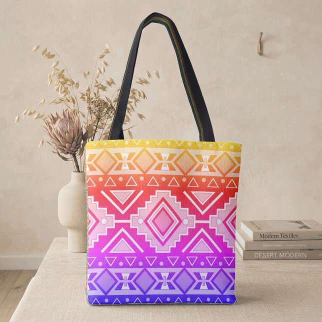Bolsa Tote Estilo Moderno do Sudoeste com Diamantes (Criador carregado)