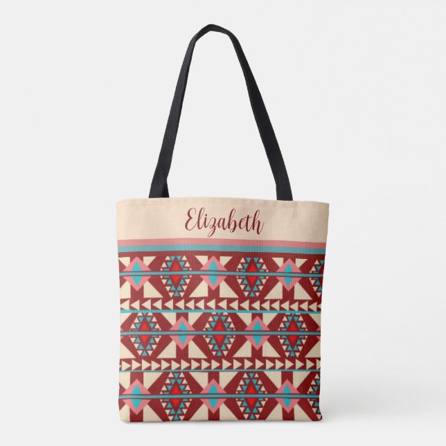 Bolsa Tote Estilo Moderno Sudoeste (Verso)
