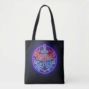 Bolsa Tote Estilo Náutico Neon Compre de Tatuagem Personaliza