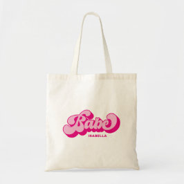 Bolsa Tote Estilo Retro Rosa Quente Babe Damas de Honra Perso
