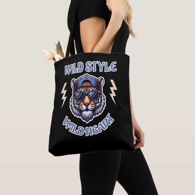Bolsa Tote Estilo selvagem, coração selvagem (Close Up)