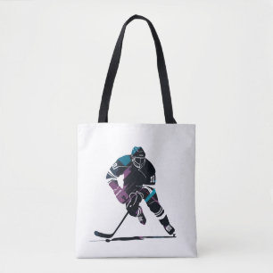 Bolsa Tote Estilo Silhouette Desafio do Esporte do Jogo de Hó