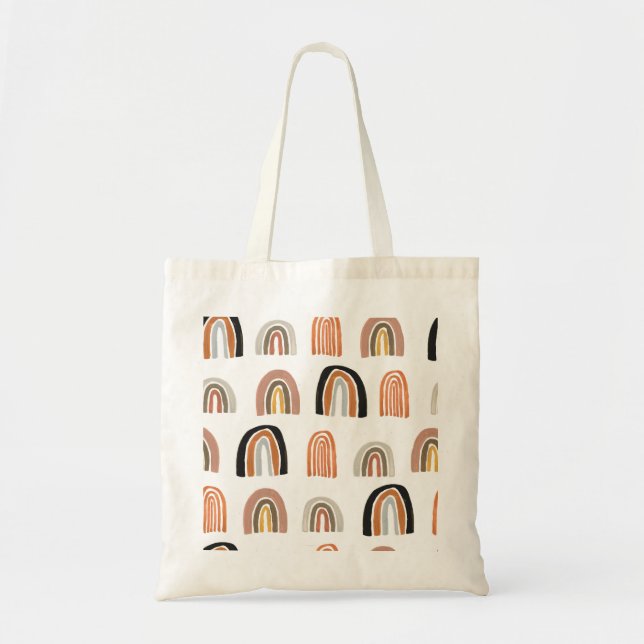 Bolsa Tote Estilo Simples Pastel Rainbow Kids (Frente)