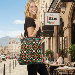 Bolsa Tote Estilo sudoeste geométrico moderno