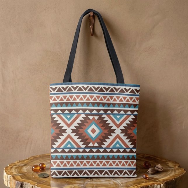 Bolsa Tote Estilo sudoeste geométrico moderno (Criador carregado)